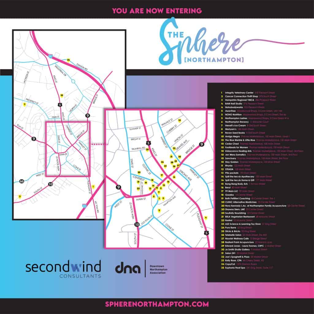 The Sphere Trail Map of Northampton